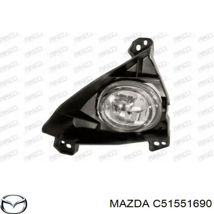 Фара противотуманная левая C51551690 Mazda