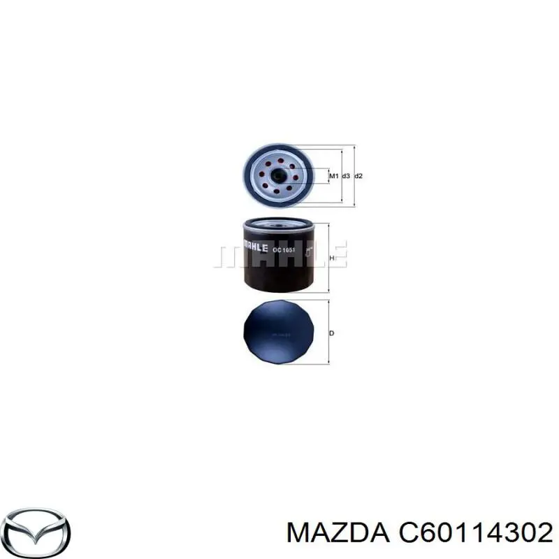 Купить C60114302 Mazda Фильтр центробежный очистки масла