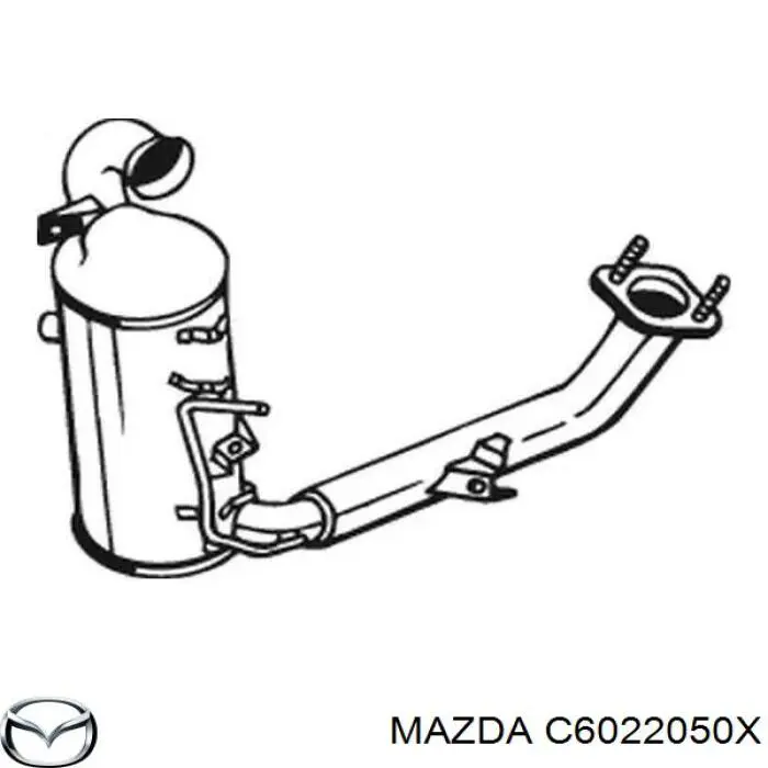 C6022050X Mazda конвертор - катализатор