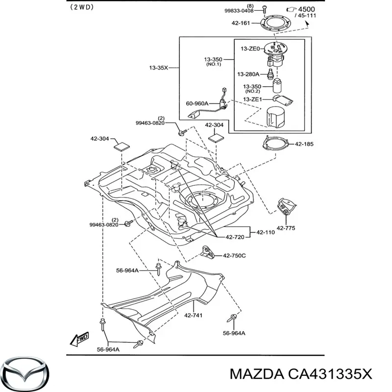 CA431335X Mazda 