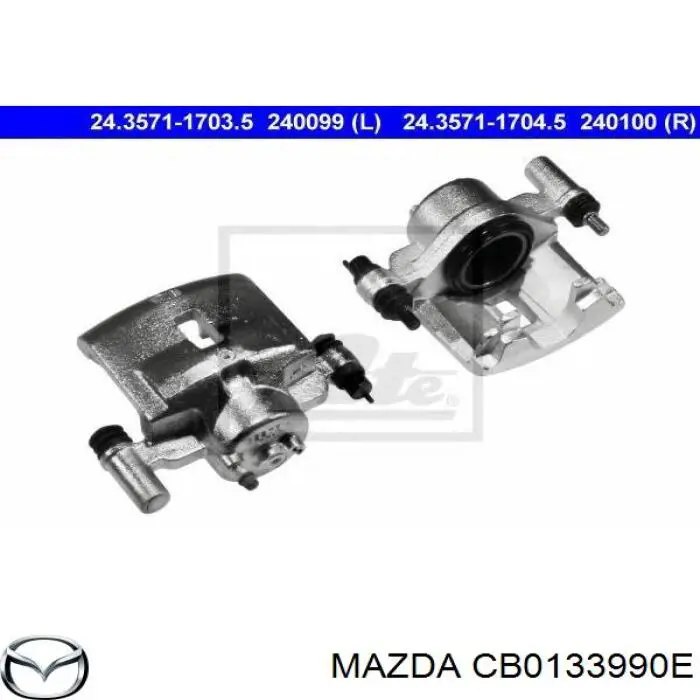 Супорт тормзной Mazda CB0133990E цена, от 25.34 USD