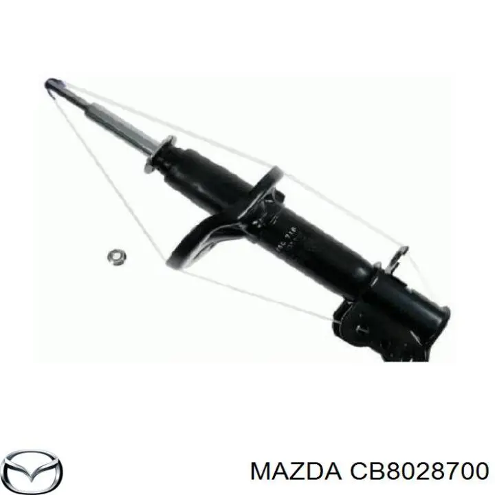 Амортизатор задний, правый Mazda CB8028700 цена, от 49.62 USD