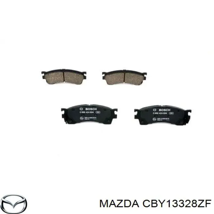 Колодки Mazda CBY13328ZF цена, от 21.52 USD