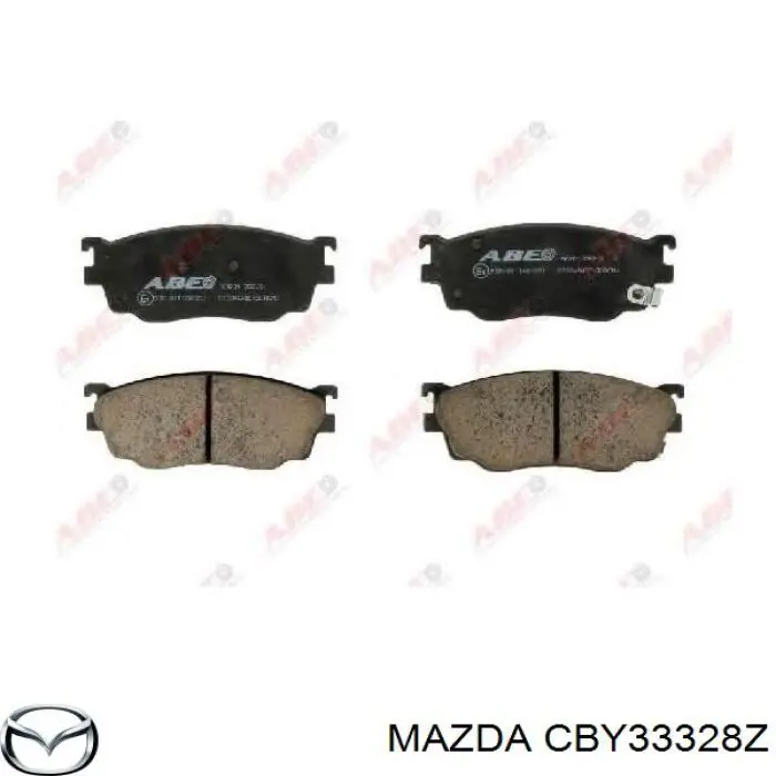 CBY3-33-28Z Mazda колодки тормозные передние дисковые
