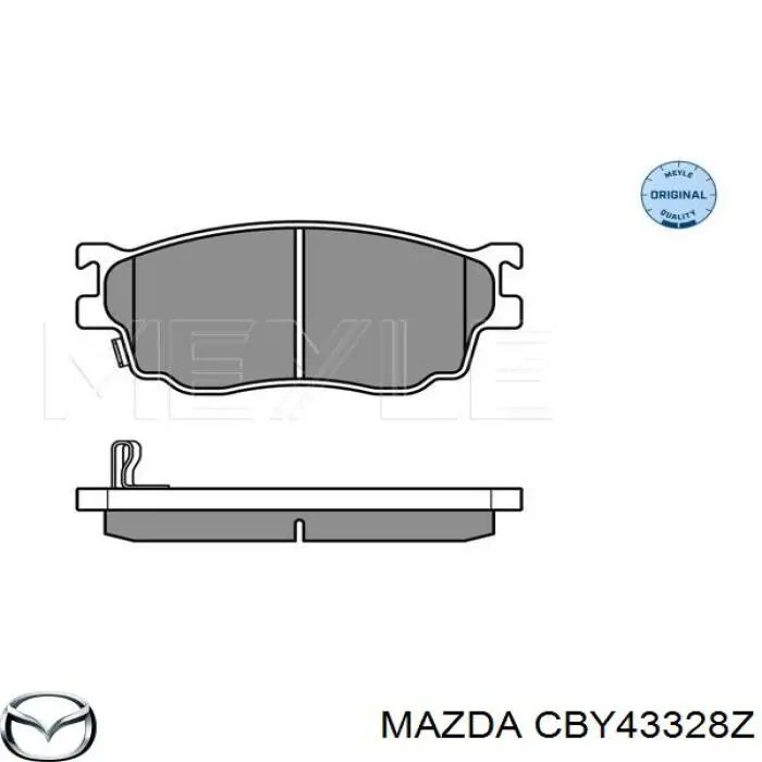 Передние тормозные колодки CBY43328Z Mazda