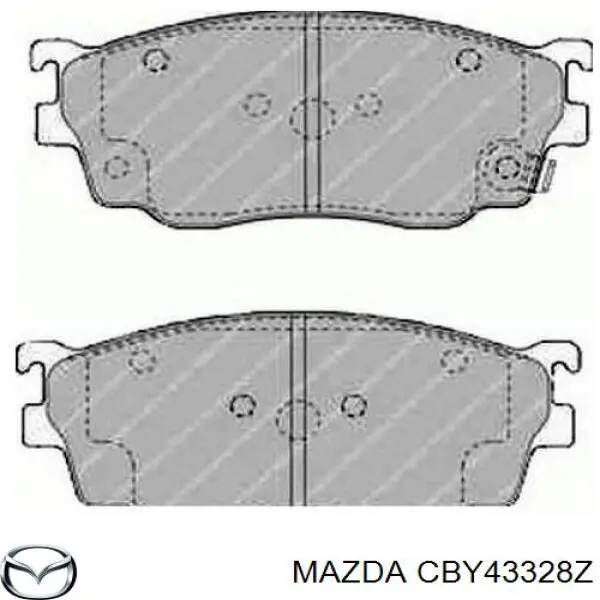 Колодки Mazda CBY43328Z цена, от 18.16 USD