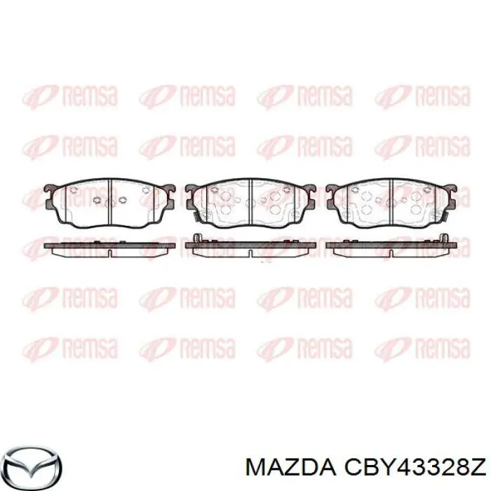 Купить CBY43328Z Mazda Колодки тормозные