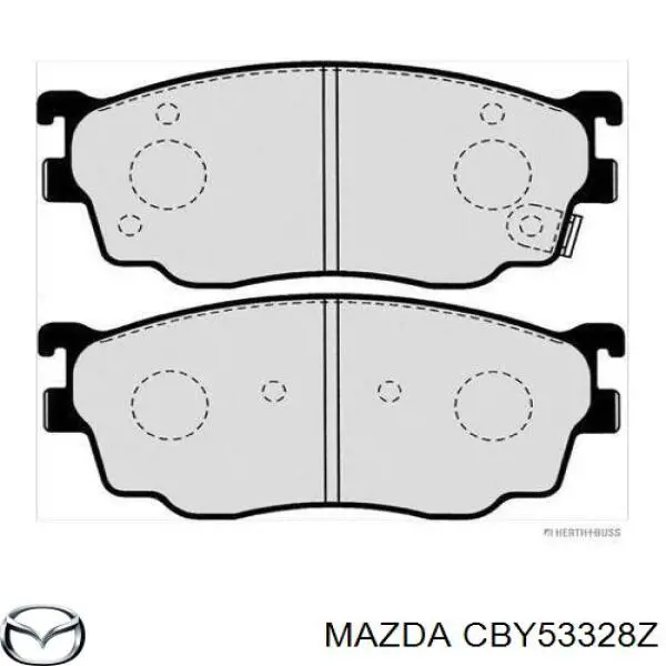 CBY53328Z Mazda колодки тормозные передние дисковые