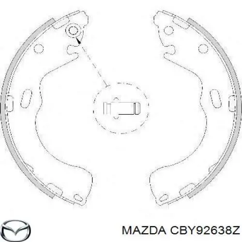 Барабанные колодки Mazda CBY92638Z