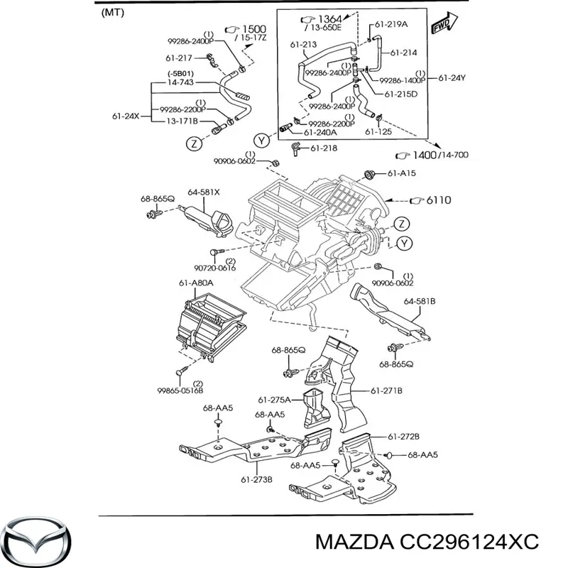 CC296124XC Mazda 