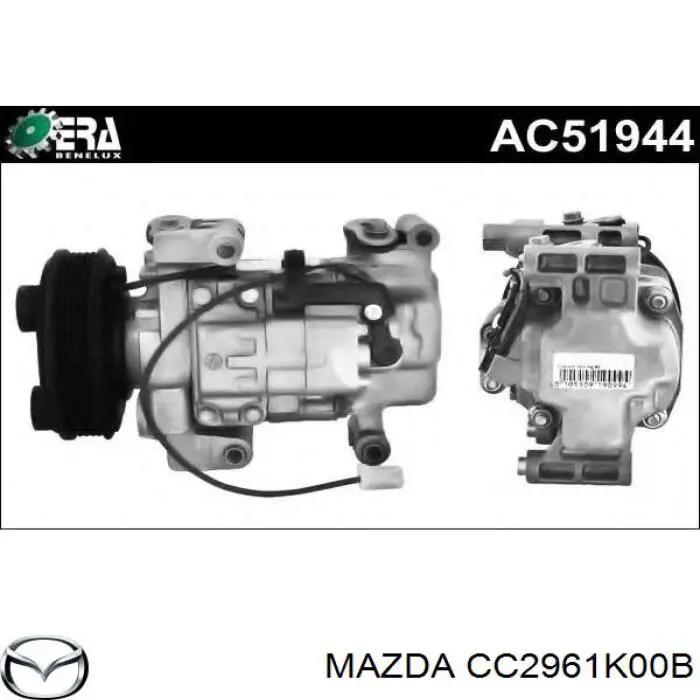 CC2961K00B Mazda компрессор кондиционера