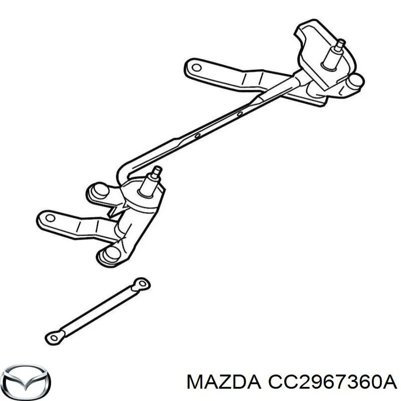 CC2967360A Mazda Трапеция стеклоочистителя