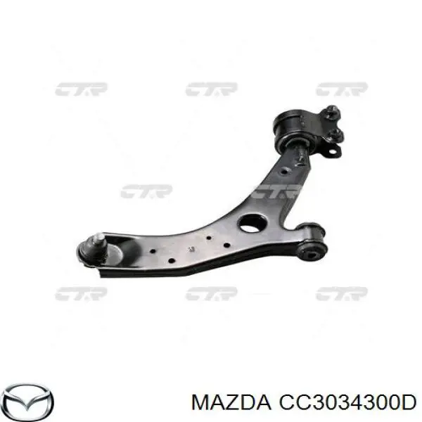 Barra oscilante, suspensión de ruedas delantera, inferior derecha CC3034300D Mazda