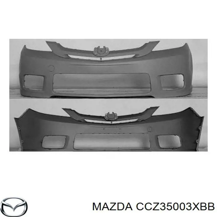 Передний бампер CCZ35003XBB Mazda