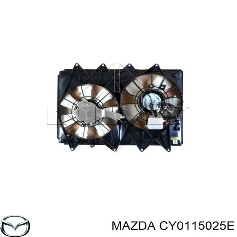 CY0115025E Mazda электровентилятор охлаждения в сборе (мотор+крыльчатка)