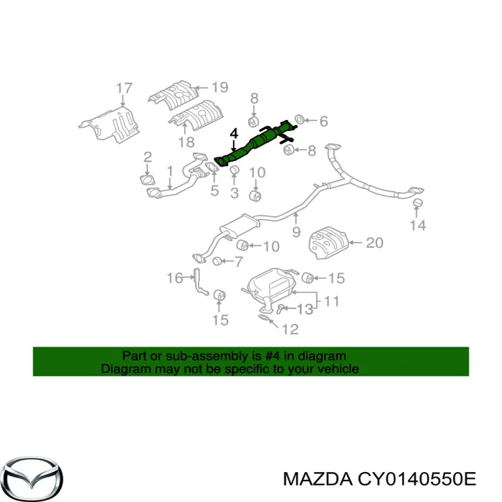 CY0140550E Mazda 