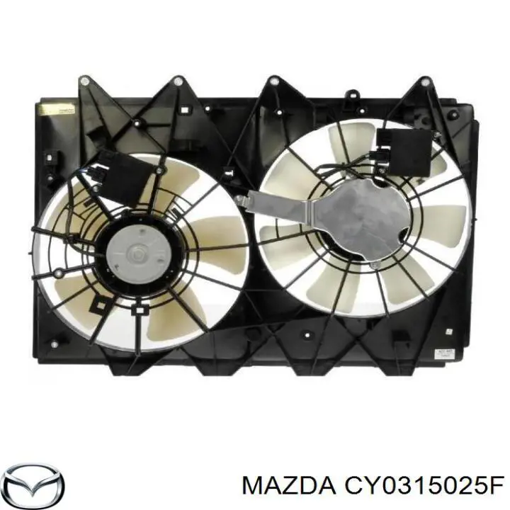 CY0315025F Mazda электровентилятор охлаждения в сборе (мотор+крыльчатка)