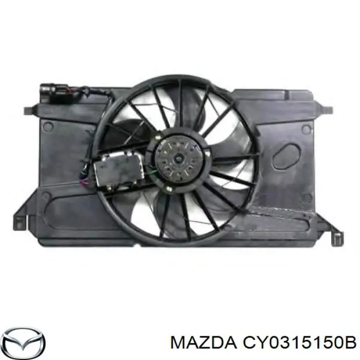 CY0315150A Mazda Мотор вентилятора системы охлаждения правый