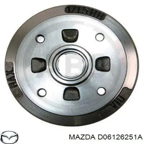 Тормозной барабан D06126251A Mazda