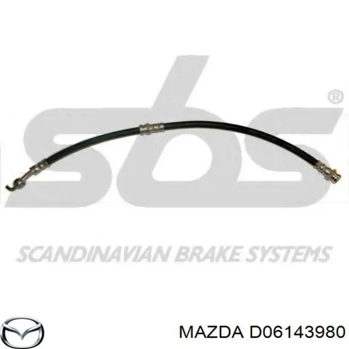 Купить D06143980 Mazda Шланг тормозной передний