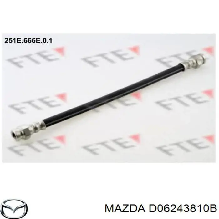 Шланг тормозной задний правый D06243810B Mazda