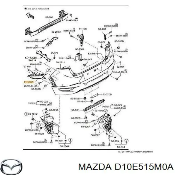 D10E515M0A Mazda 