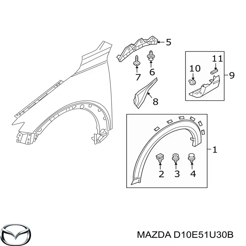 D10E51U30B Mazda 