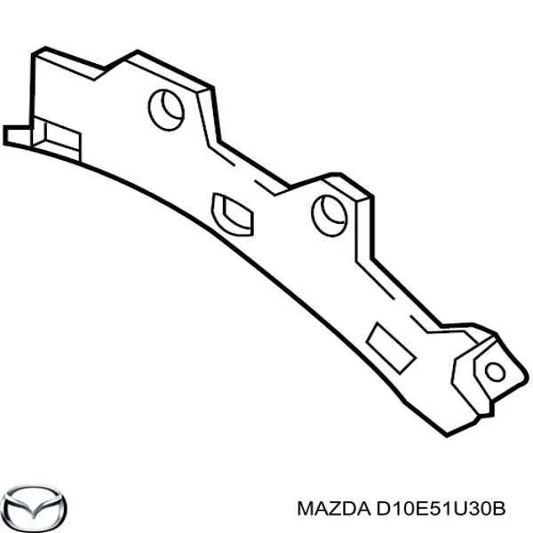 D10E51U30B Mazda Кронштейн крепления бампера переднего правый