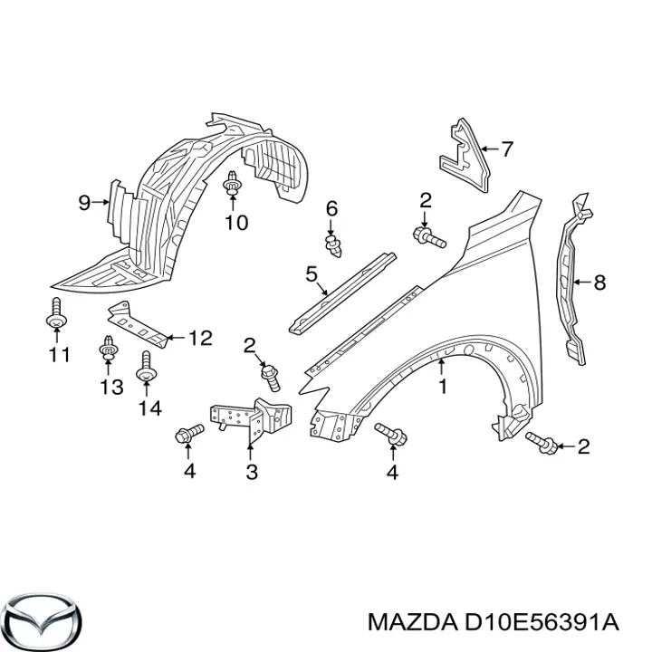 D10E56391A Mazda 