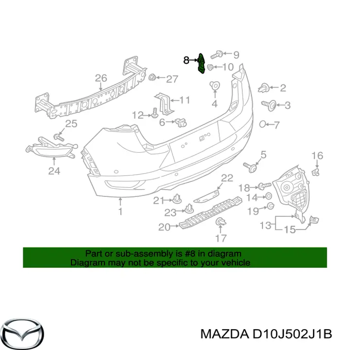  D10J502J1B Mazda