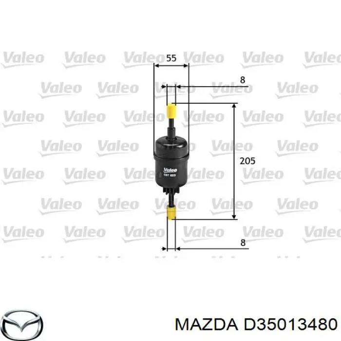 Купить D35013480 Mazda Фильтр-отстойник топлива грубой очистки