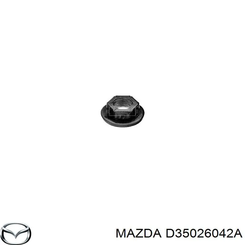 D35026042A Mazda Гайка шестигранная ступицы
