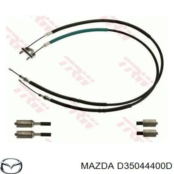 Задний трос ручника D35044400D Mazda