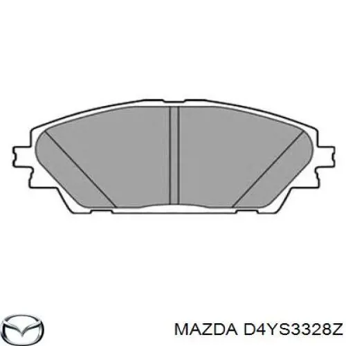 D4YS3328Z Mazda Колодки передние