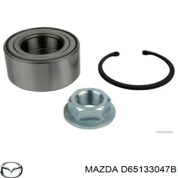 Комплект подшипника ступицы колеса Mazda D65133047B цена, от 7.60 USD