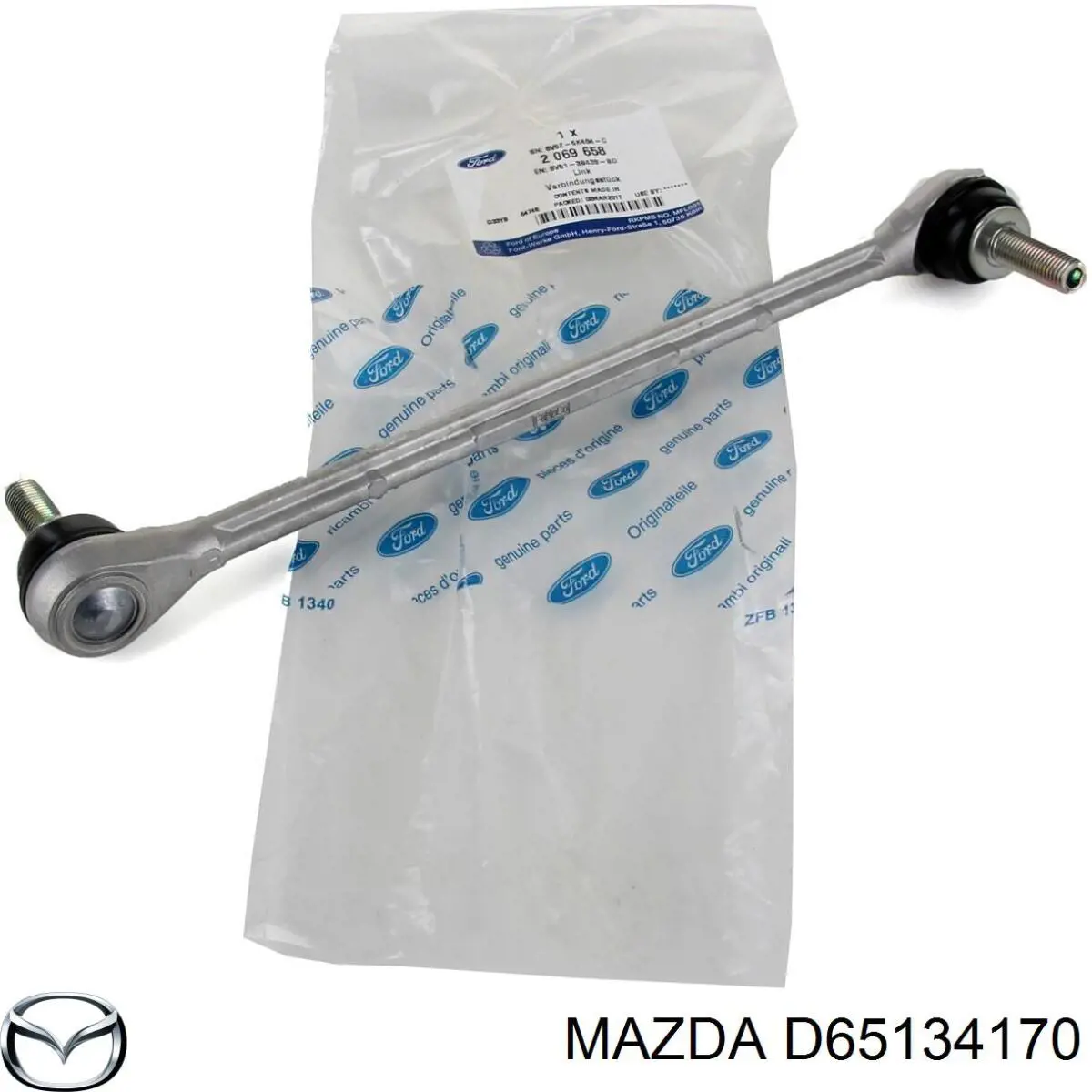 Стойка переднего стабилизатора D65134170 Mazda