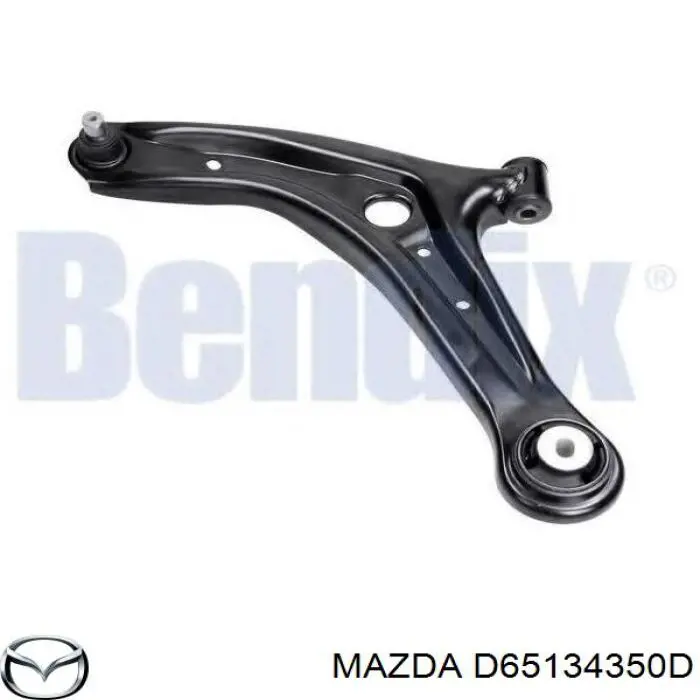 Barra oscilante, suspensión de ruedas delantera, inferior izquierda D65134350D Mazda