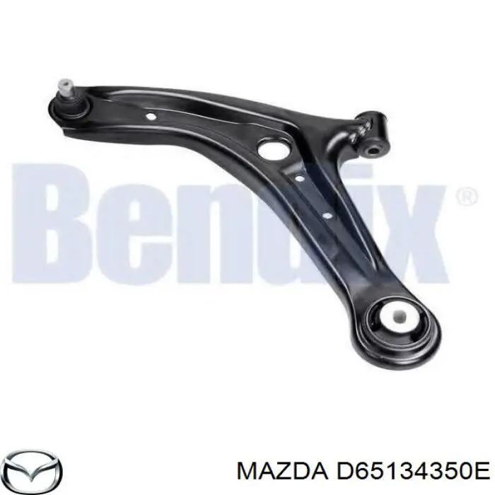 Barra oscilante, suspensión de ruedas delantera, inferior izquierda D65134350E Mazda