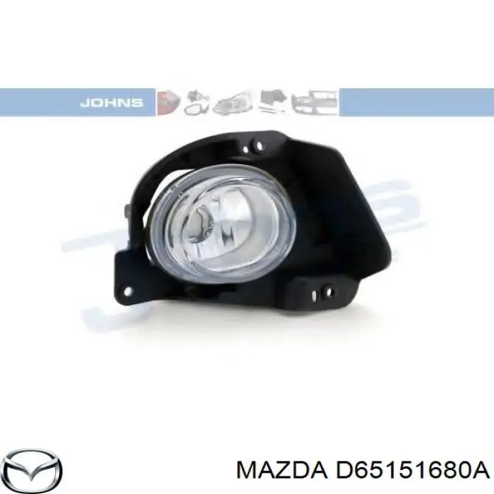 Фара противотуманная правая Mazda D65151680A