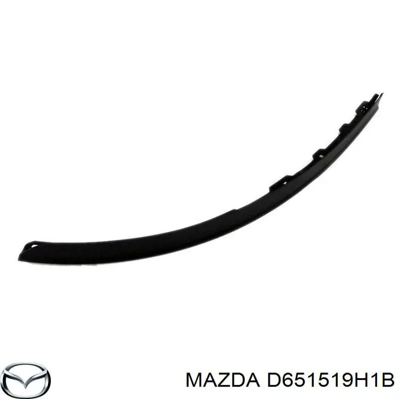 Spoiler direito do pára-choque dianteiro para Mazda 2 (DE)