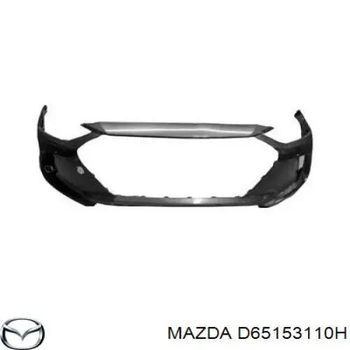 D65153110H Mazda suporte do radiador montado (painel de montagem de fixação das luzes)