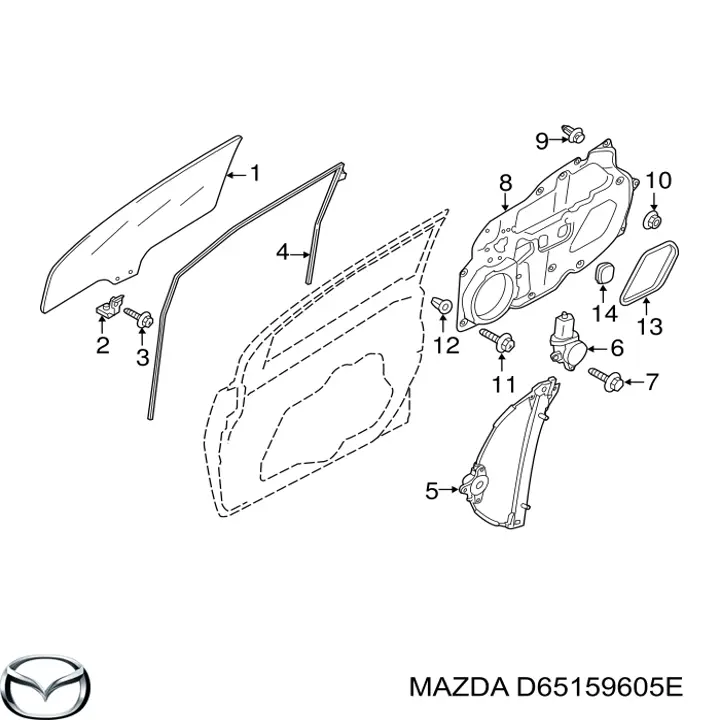D65159605E Mazda 