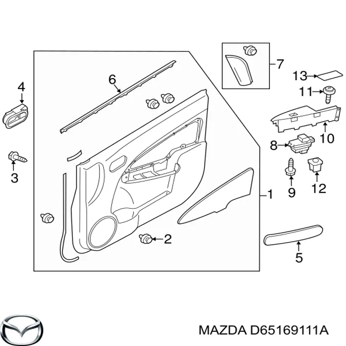  Mazda D65169111A цена, от 53.65 USD