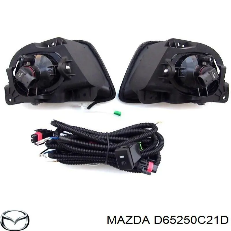 Купить D65250C21D Mazda Решетка бампера переднего левая