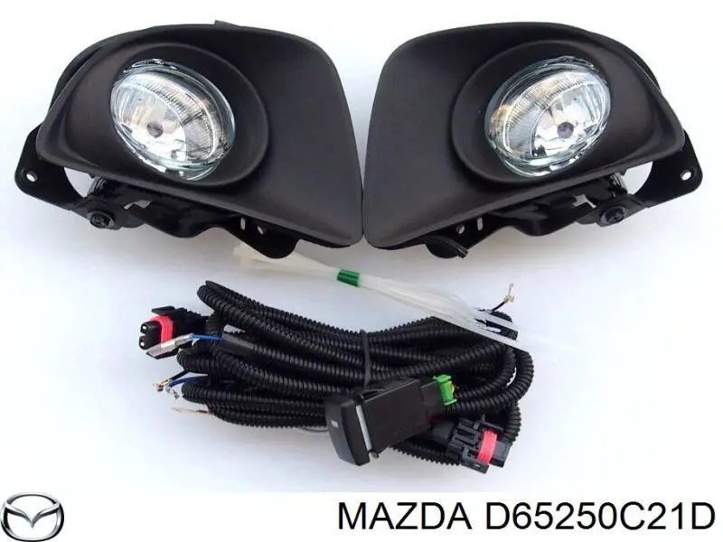 Решетка бампера переднего левая D65250C21D Mazda