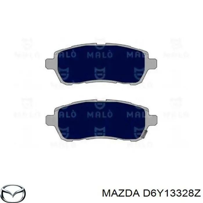 Купить D6Y13328Z Mazda Колодки тормозные