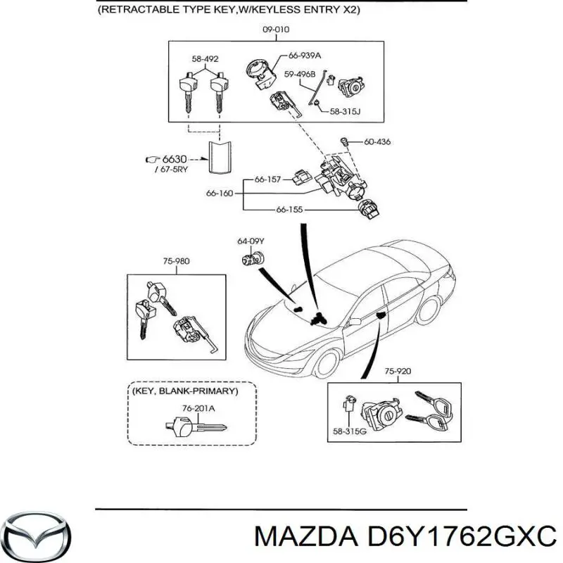 Купить D6Y1762GXC Mazda 