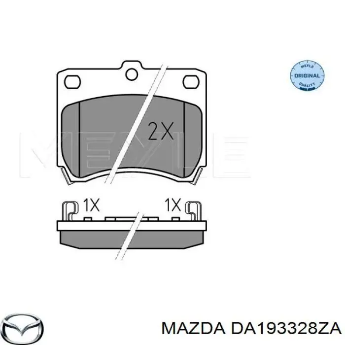 Колодки Mazda DA193328ZA цена, от 10.79 USD
