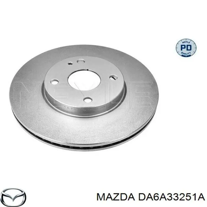 Передние тормозные диски DA6A33251A Mazda