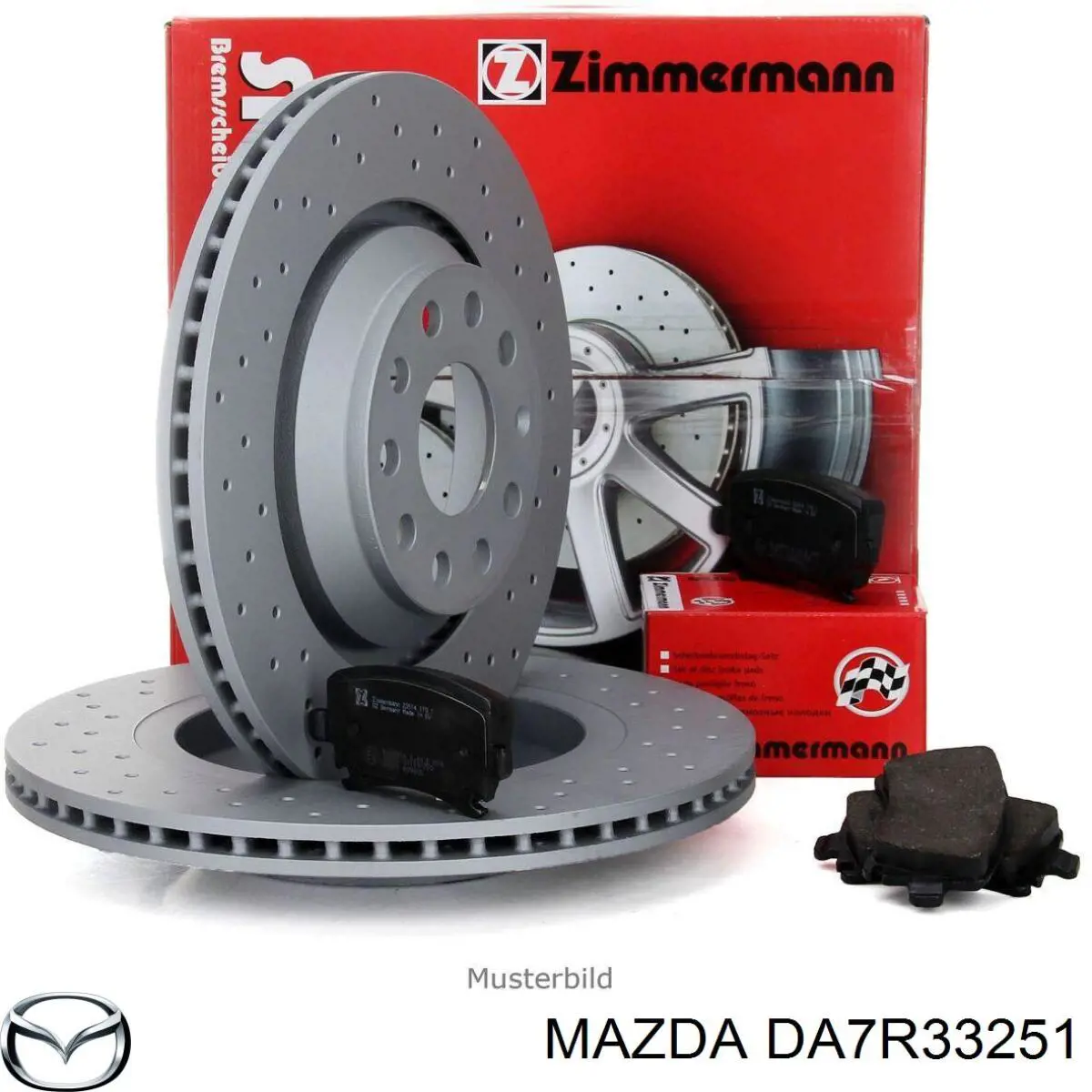 Передний тормозной диск Mazda DA7R33251